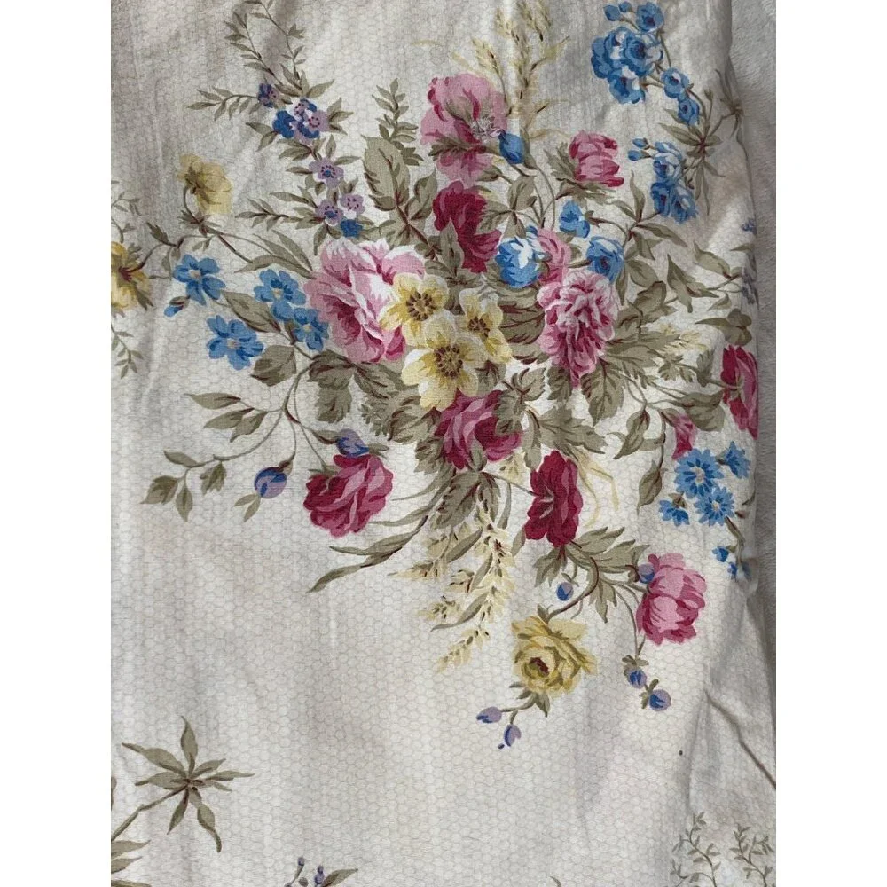 Tommy Hilfiger floral duvet cover vtg 82 x 84in button closure full size